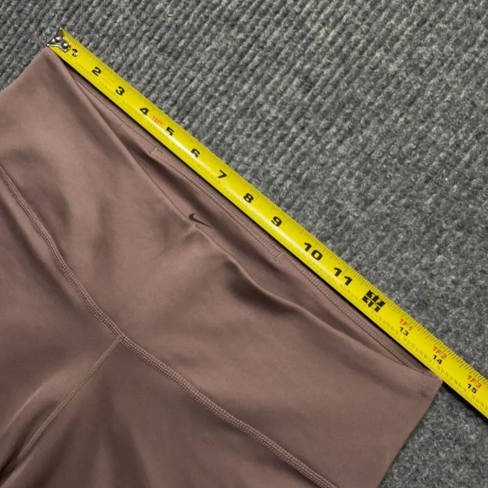Nike Women 7/8 Running Leggings Dri-Fit Large Purple DB4374-298 Dusty Rose NWOT